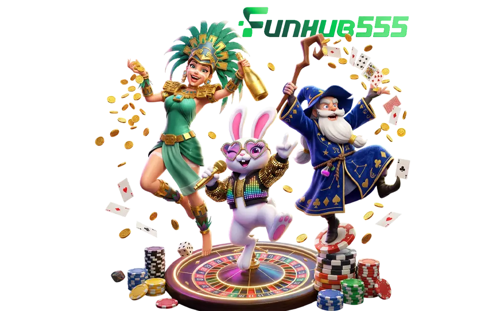 เกมสล็อตและคาสิโนออนไลน์ FUNHUB555